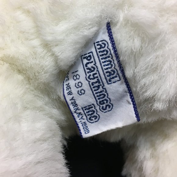 Vintage Animal Playthings Bunny Plush White Pink - Picture 7 of 9